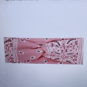 New Women Girl Retro Boho Hiphop Paisley Bandana Hair Band Cross Twisted Headban